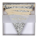 Glitter Flag Garland - Silver Lining UK