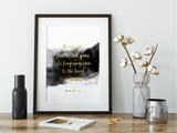 Be like the flower ... Imam Ali Foil Art Print - Silver Lining UK