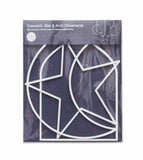 Crescent, Star and Arch Hanging Shapes