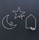 Crescent, Star and Arch Hanging Shapes