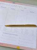 If I Love Myself Weekly Desk Planner