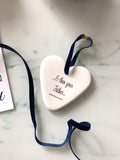 Fine Bone China Father Hadith Heart - Silver Lining UK