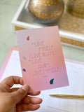 If I Love Myself Weekly Desk Planner