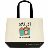 Smile it’s Sunnah - Green Tote bag. - Silver Lining UK