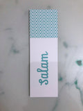 Salam Bookmark - Teal - Silver Lining UK