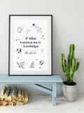 Rabbi Zidni Ilma Art Print- Grid Collection - Silver Lining UK